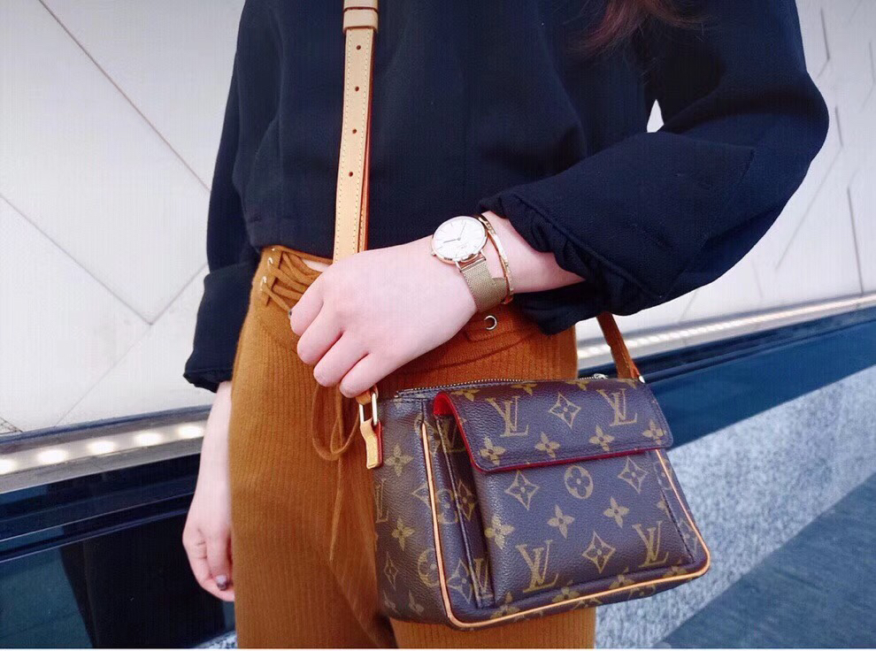 lv正品品质 老花中古系列 vintage方块豆腐包