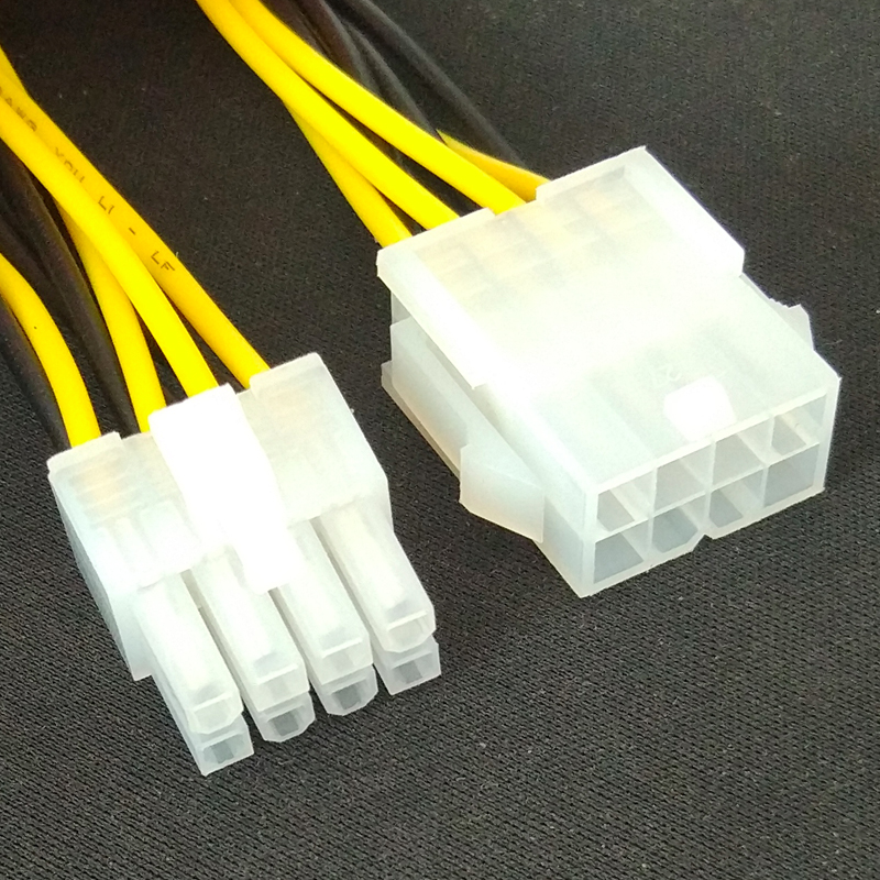 cpu 8pin 电脑显卡供电 8p延长线供电线 18awg电脑电源镀铜线