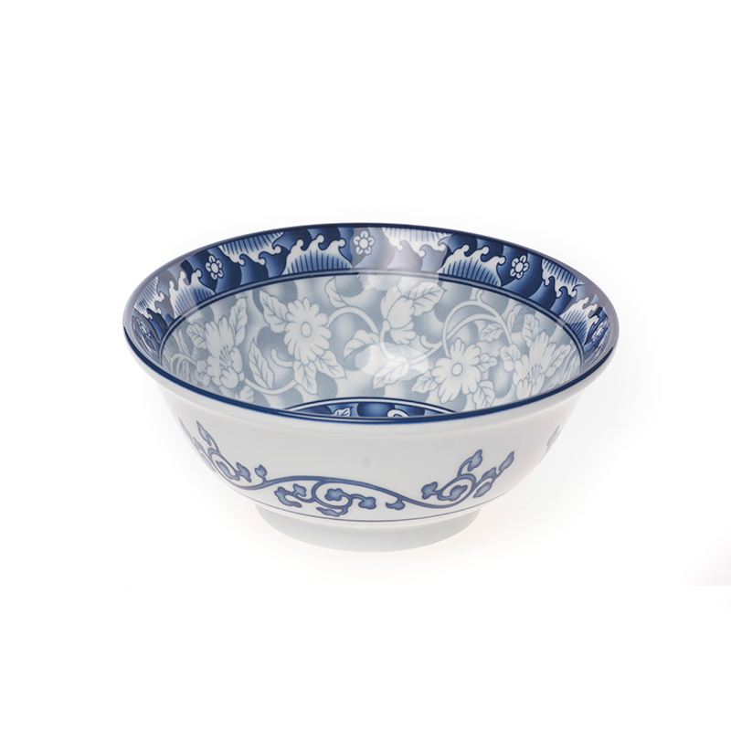 7860 md028蓝瓷乌冬碗(中) 18cm