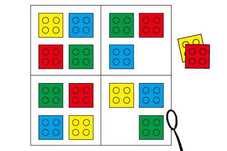 积木趣味数独/涂色/迷宫/英文素材包｜PDF版本需要下载打印 商品图0