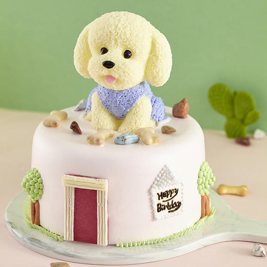 汪星人童趣系列可爱小狗儿童生日蛋糕鲜果夹心蛋糕