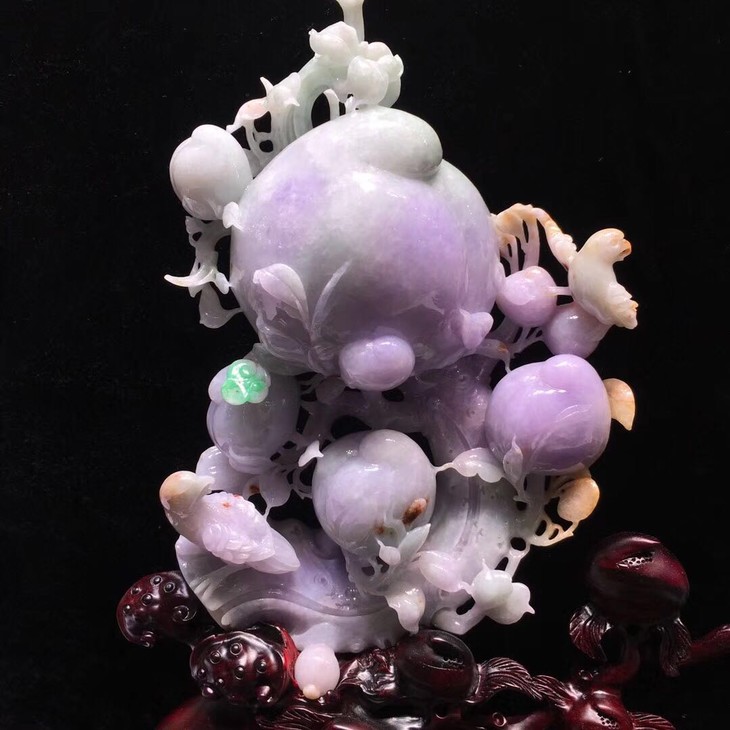 【61226】翡翠"寿桃"精品摆件