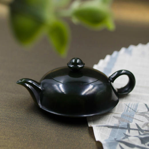 和田玉（青玉）玉壶--飞碟壶（宋鸣放6688）88.41g 商品图1