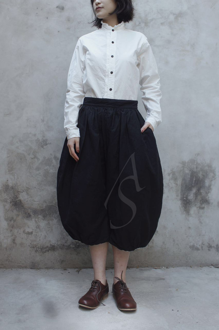 garment reproduction of workers 卡其色dora南瓜裤