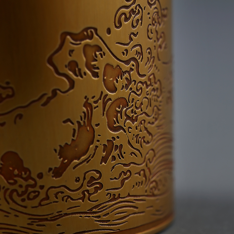 故宫博物院福海铜茶具三件套