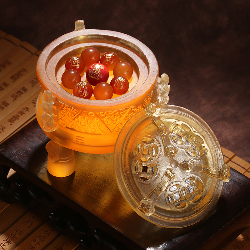 董易奇2019猪年旺运九运宝盒定制运程车化解调衡吉祥物风水摆件