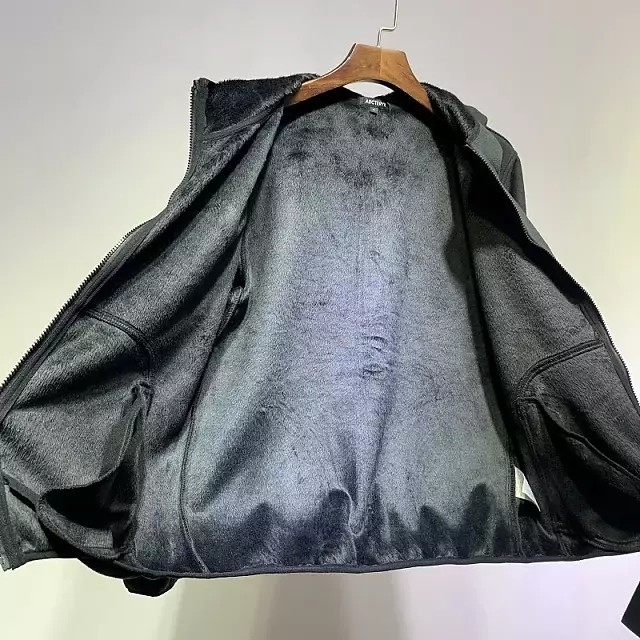 难得一见!化骨鸟出口订单男士超厚羊羔绒保暖绒衣 mwt53481