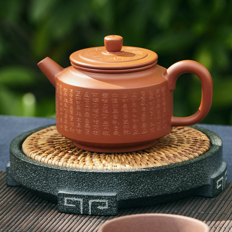 郭建平丨原矿老段泥茄段壶 段泥手工紫砂壶 约210ml