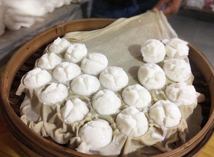 象山开花米馒头 冷着吃也超q弹不甜腻 非物质文化遗产