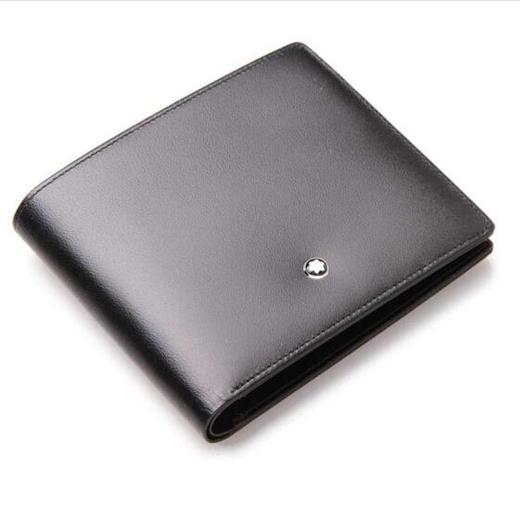 montblanc 万宝龙 男士11格卡位短款钱包黑色 u0007162