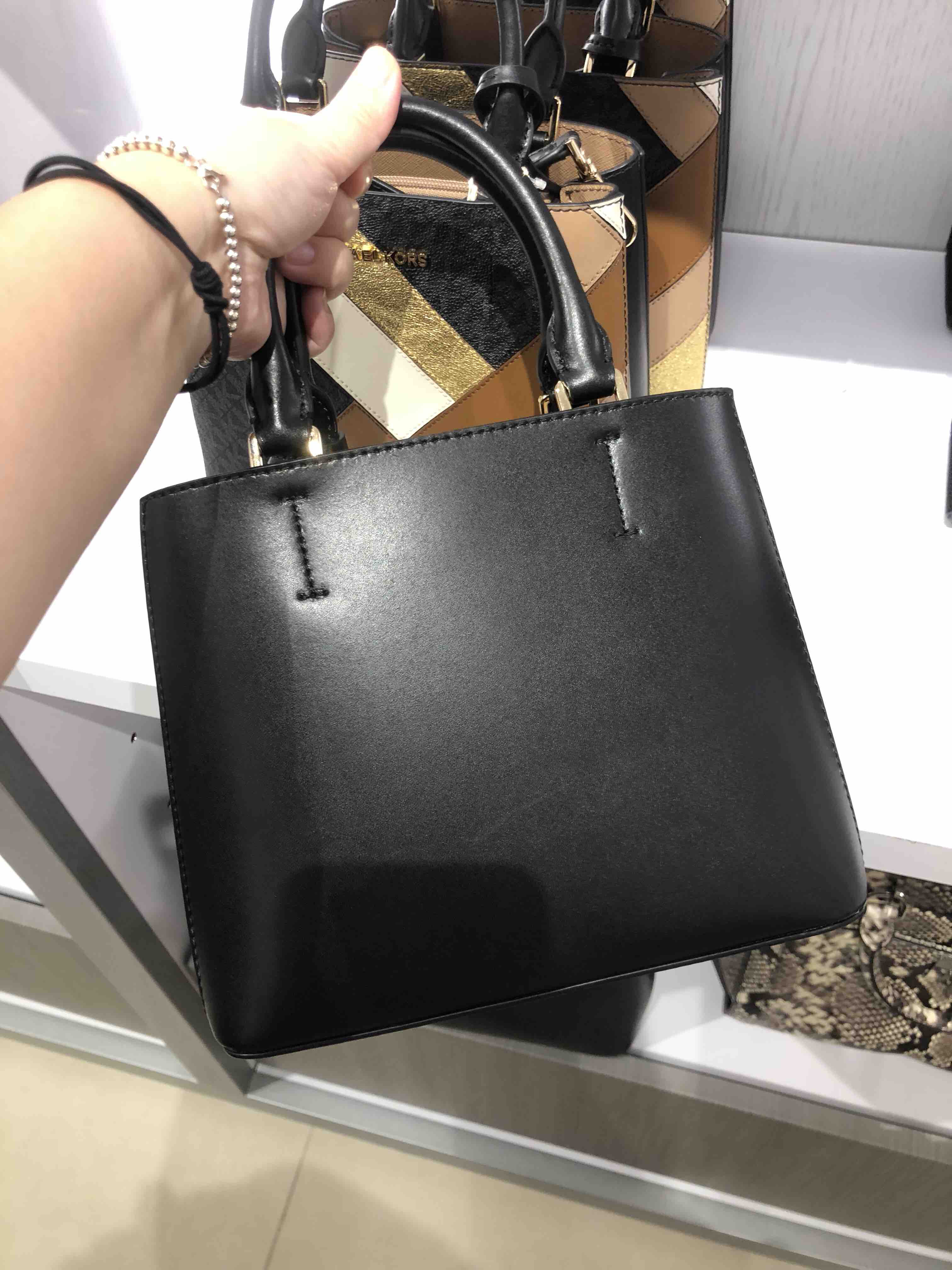 清仓区新款!mk奥莱mercer高端拼接款