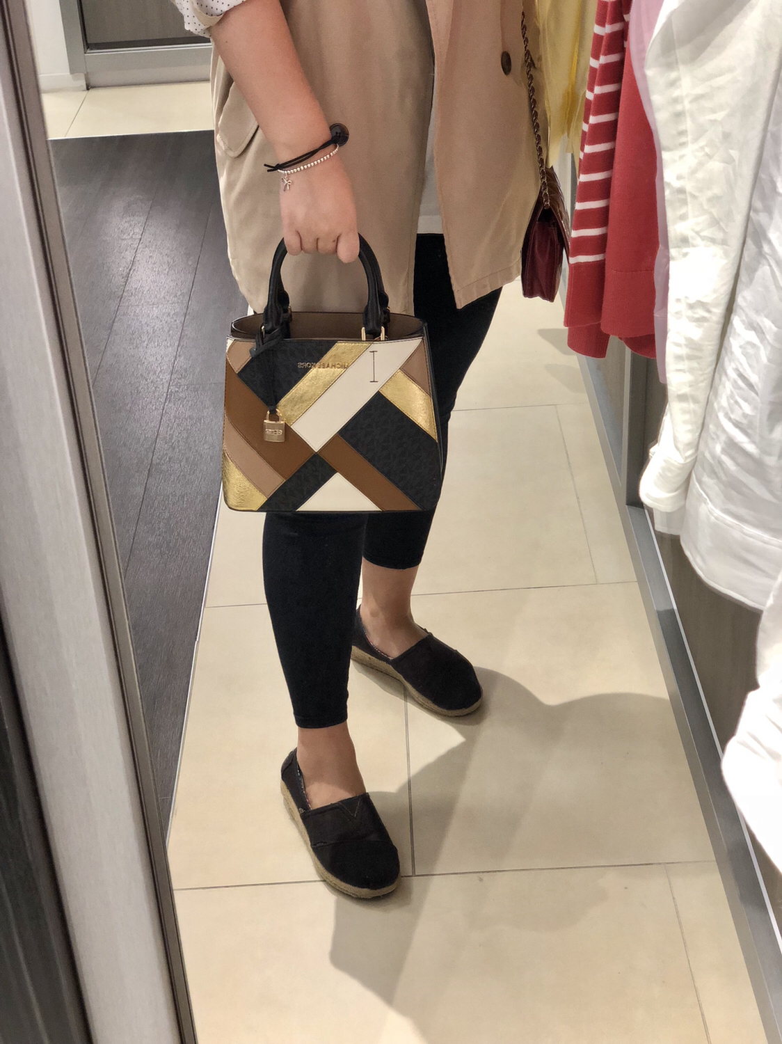 清仓区新款!mk奥莱mercer高端拼接款