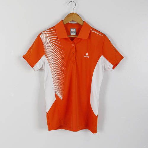 康威XL码橘黄色速干跑步训练服短袖polo衫男E45 商品图0