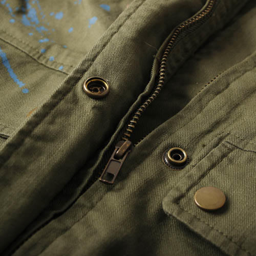 v+el 立领泼墨涂鸦个性外套男潮E45 商品图1