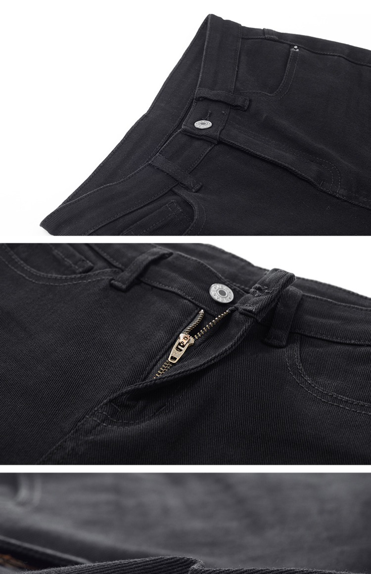 黑色chic微喇叭裤秋冬装女2018新款韩版高腰显瘦pp home裤子加厚8xf4