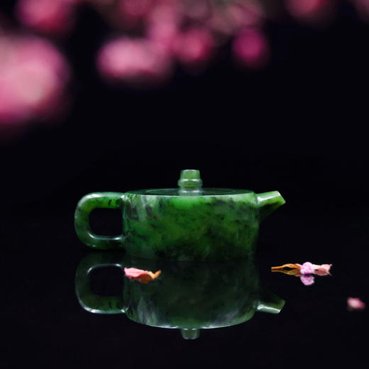 和田玉（碧玉）玉壶--钟鼓壶（宋鸣放6671）130.08g 商品图1