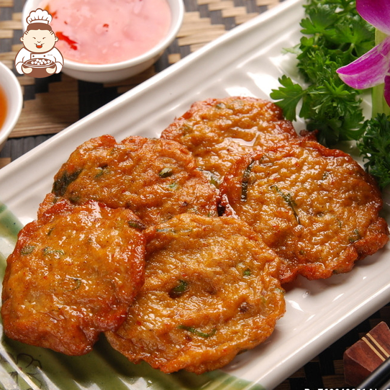 【泰国】泰式鱼饼泰国炸鱼饼 东南亚风味泰国特色小吃250g约12个