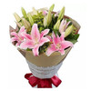 温暖永恒  -粉色百合15朵，白色百合6朵，黄英点缀(1626) 商品缩略图0