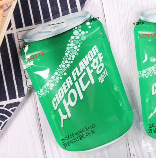 韩国lotte乐天qq糖雪碧味软糖橡皮糖果休闲食品50g