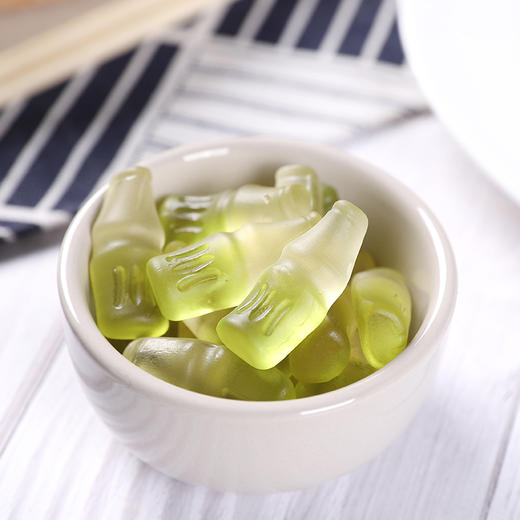 韩国lotte乐天qq糖雪碧味软糖橡皮糖果休闲食品50g