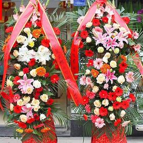 鸿途非凡 单个  30支各色芙兰，10朵玫瑰，10朵百合，剑兰搭配(1634)