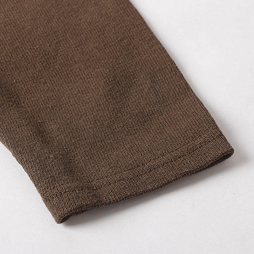 S码 SAINT JAMES棕色针织长袖t恤女圆领上衣 B93 商品图2