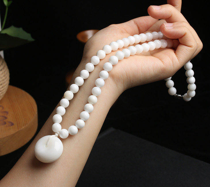 【d400623】砗磲平安项链