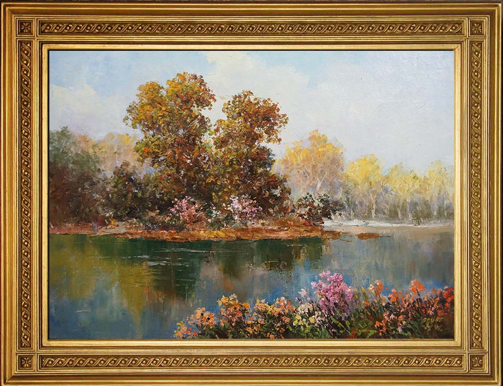 崔明哲-风景油画 《秋意深浓》 卧室 客厅 餐厅