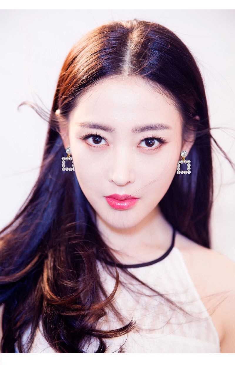 珍珠四方s925银针耳饰干练晶莹糖糖甜心