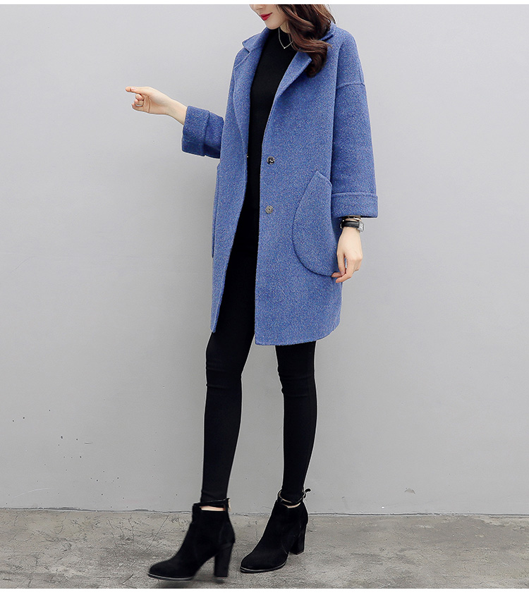 LZ15-140斤穿上都显瘦藏肉的呢大衣