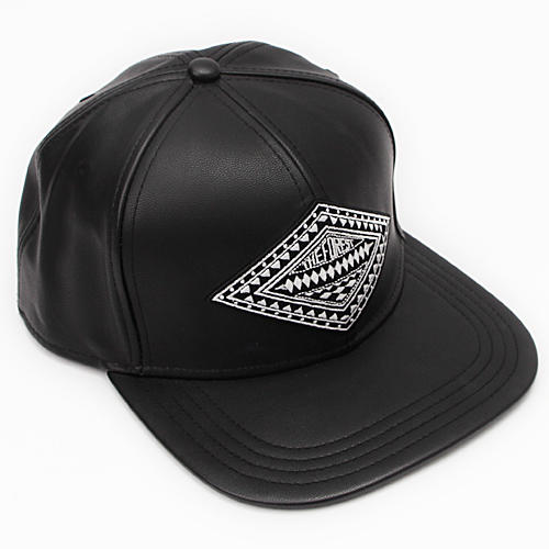 鸭舌帽皮质黑色嘻哈棒球帽子男女B76 商品图0