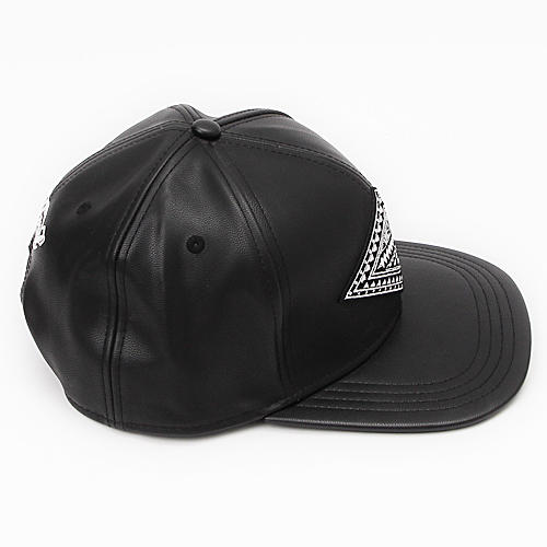 鸭舌帽皮质黑色嘻哈棒球帽子男女B76 商品图1