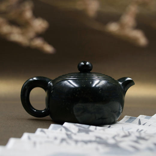 和田玉（青玉）玉壶--波纹壶（宋鸣放6678）162.41g 商品图0