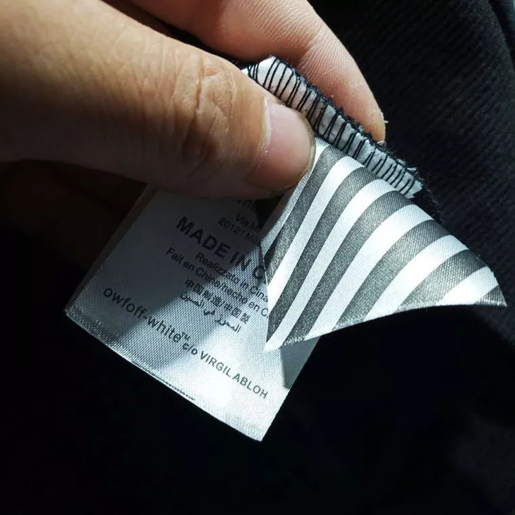 代购6000 off-white榨街款!情侣落肩款连帽长袖卫衣三季可穿