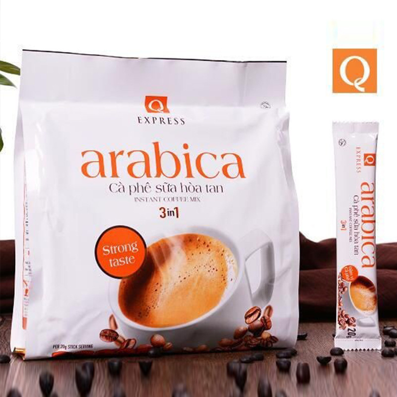 【越南】越南q牌阿拉比卡3合1原味白咖啡480克 进口速溶咖啡arabica