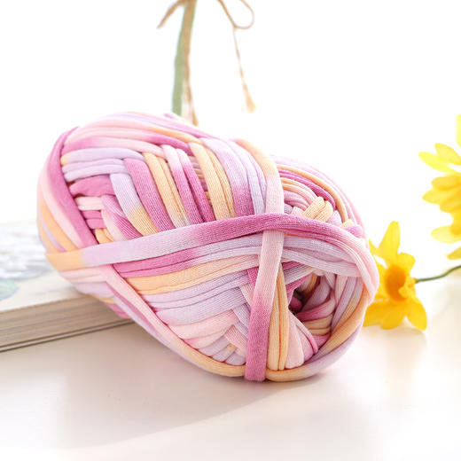 如意鸟段染布条线勾包包线手编坐垫线地毯线手工diy编织粗毛线