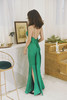 AtelierMissLu / Carina 碧波绿飘带吊带长礼服 商品缩略图3