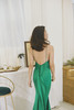 AtelierMissLu / Carina 碧波绿飘带吊带长礼服 商品缩略图2