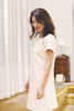 AtelierMissLu / Janice 珍珠白肩部挖剪宽身裙 商品缩略图7