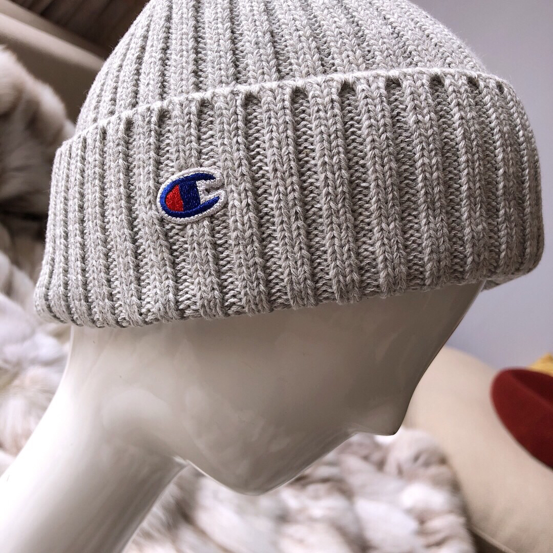 冠军灰色针织帽8110601