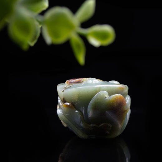 和田玉（青玉）独籽把件--并蒂同心/连年有余 248g 商品图5