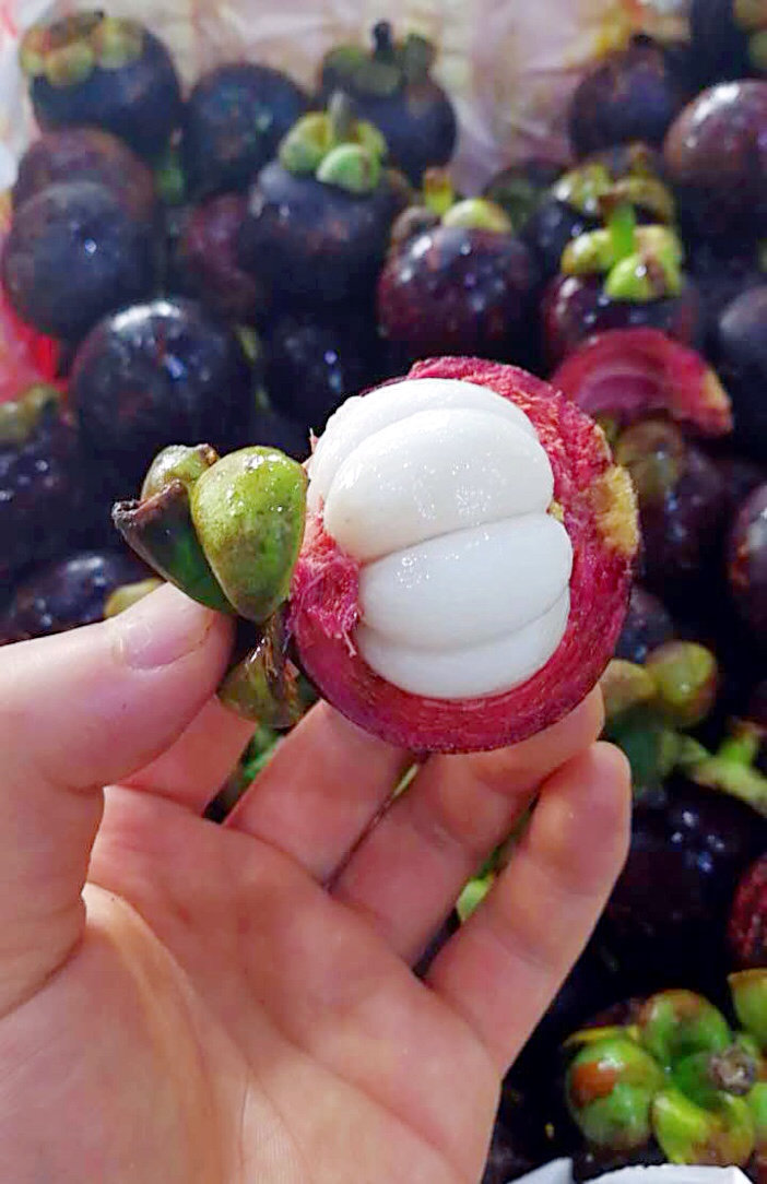 【超级靓货】泰国顶级 4a级山竹 皮薄肉厚 基本无核 超级好货,雪白的