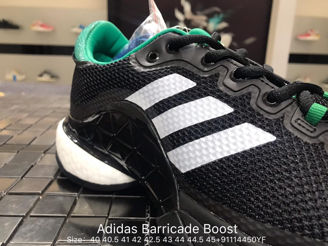 阿迪达斯adidas barricade boost网球鞋爆米花实战休闲跑步鞋ba9103