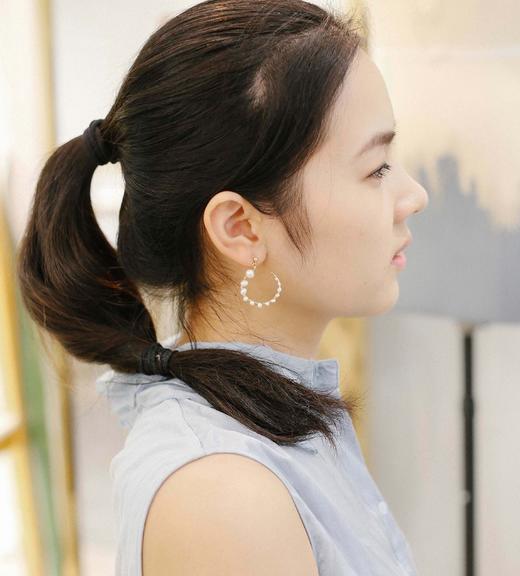 SpoiledBart Jewelry 14K注金天然淡水珍珠耳钉 商品图2