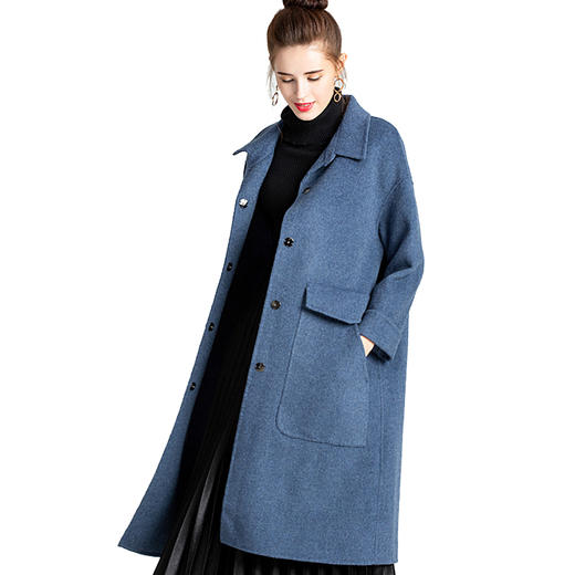 纯手工阿尔巴卡双面呢羊驼绒大衣