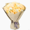 一见钟情---香槟玫瑰33支    33支香槟玫瑰，白色相思梅搭配（1505） 商品缩略图0