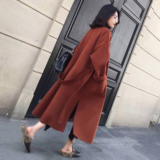 LJ10（亲子装课）双面羊绒大衣，各种身型穿上都不臃肿 商品图0