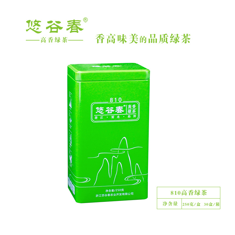810高香绿茶250克  香高味美 口粮茶