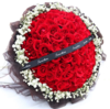 长久爱	99枝A级红玫瑰，满天星搭配，花材新鲜，制作如图（1660） 商品缩略图0