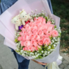 三生三世  33枝粉玫瑰 满天星搭配（1647） 商品缩略图0